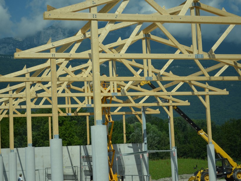 Scierie Nier : découpe bois de charpente Isère - fabrication d'élément de chalet Vif